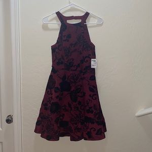 Burgundy dress